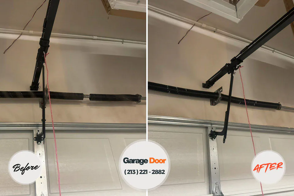 Before and after: garage door repair Black Canyon City, AZ